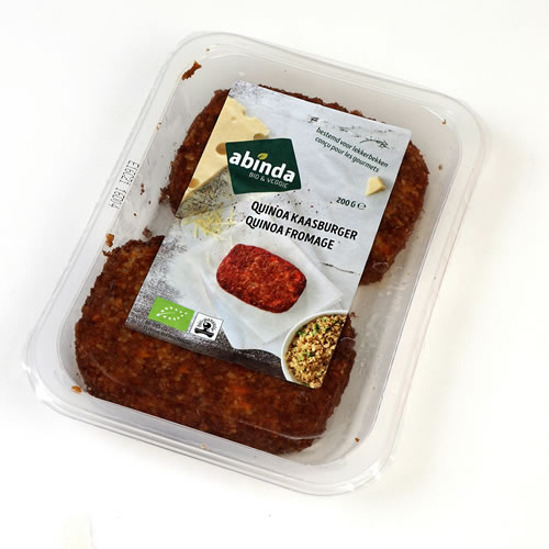 Abinda Burger quinoa kaas bio 2x100g