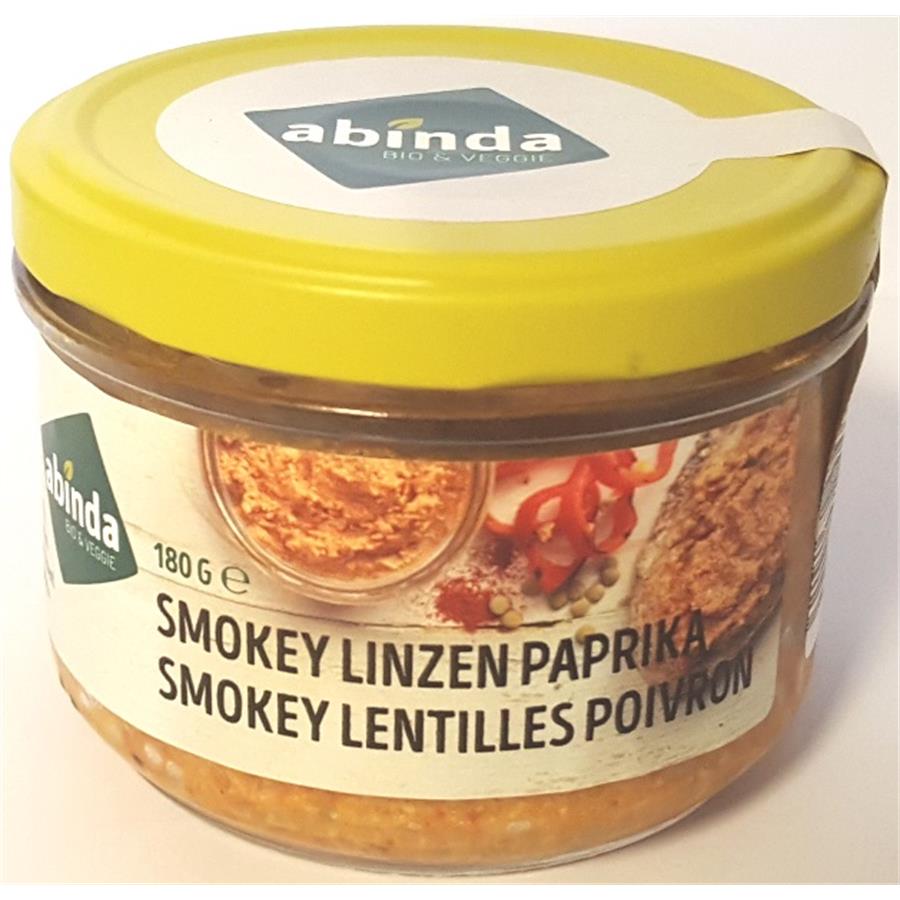 Abinda Smokey linzen paprika paté bio 170g