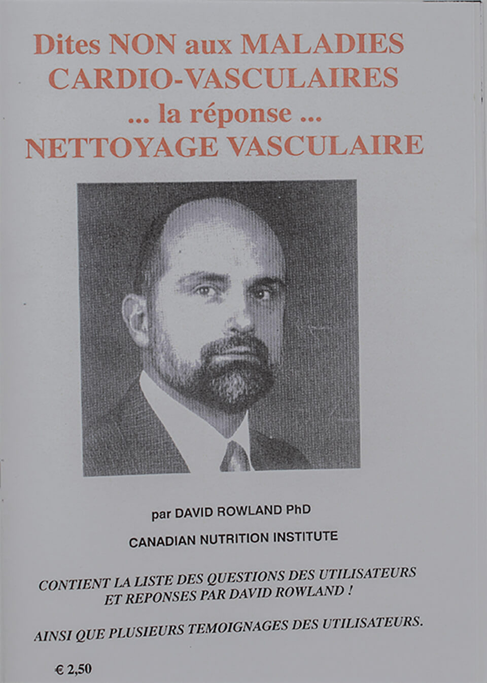 Rowland Formule boekje FR