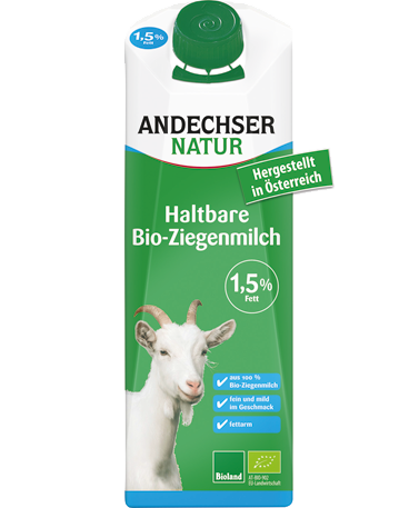 Andechser Geitenmelk halfvol 1.5% bio 1L