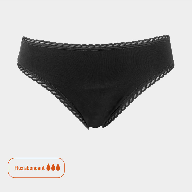 Anae Menstruatieondergoed zwart - overvloedig - maat 34