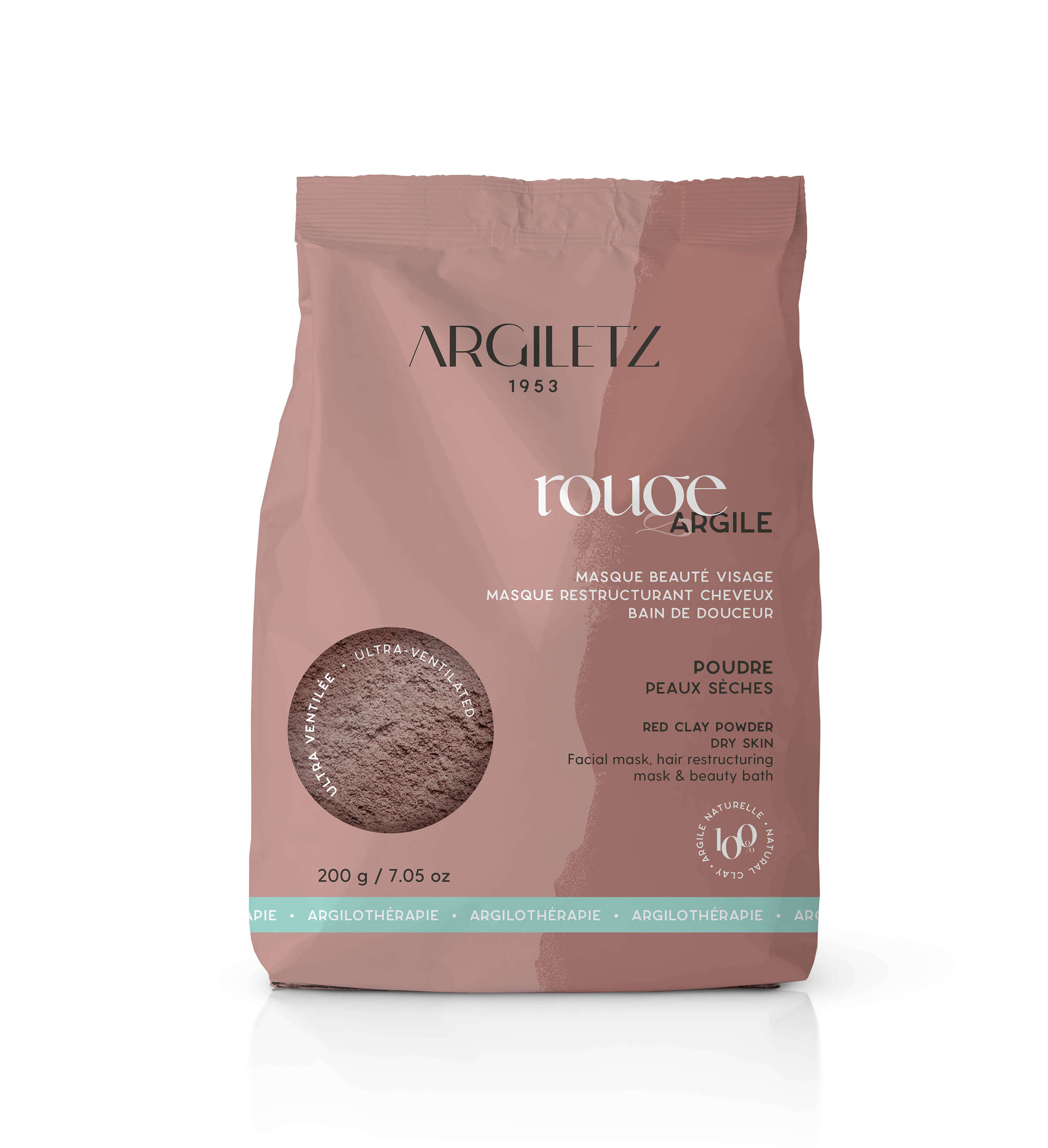 Argiletz Rode klei ultra ventilée 200g