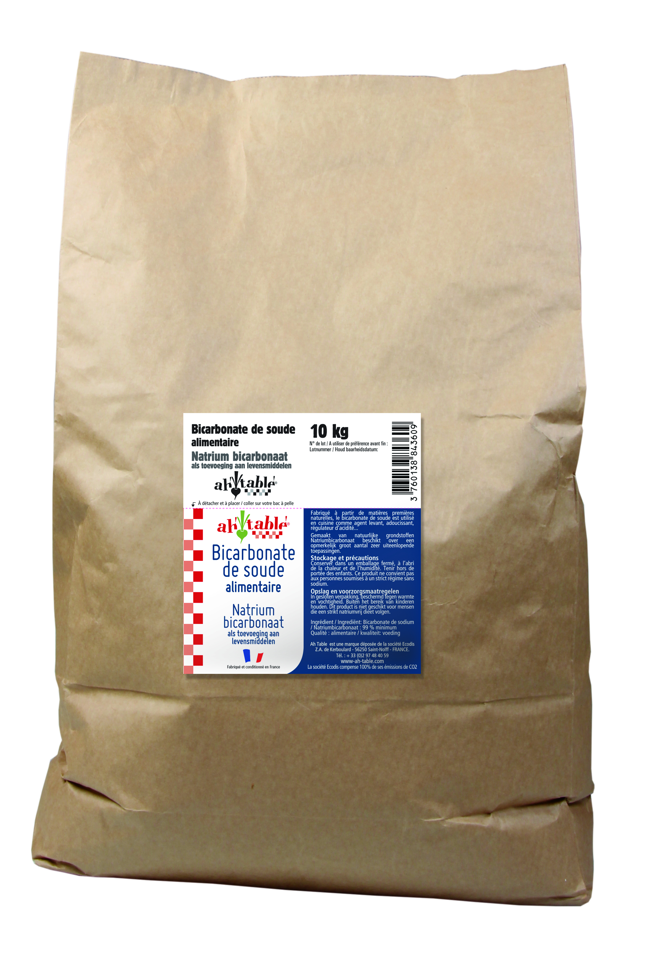 Ah Table Natrium bicarbonaat levensmiddelen 10kg