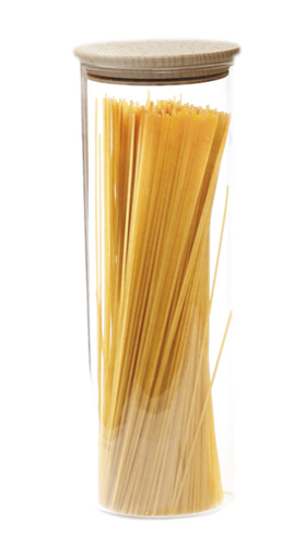 Ah Table Glazen pot met houten deksel 1.8L (96x210mm)