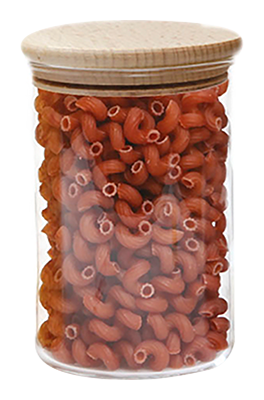 Ah Table Glazen pot met houten deksel 0.8L (96x145mm)