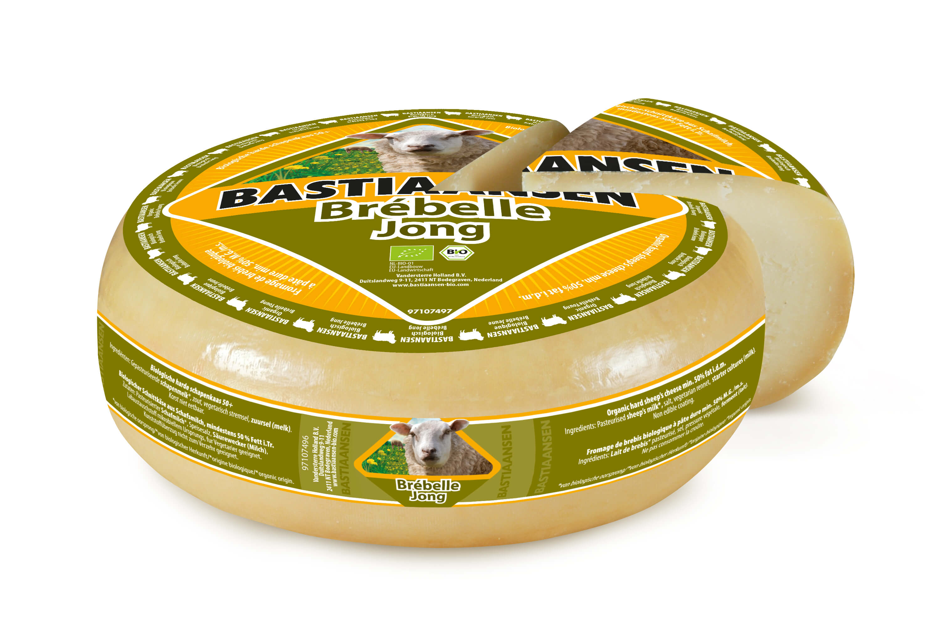Bastiaansen Kaas brébelle schaap jong bio 4kg