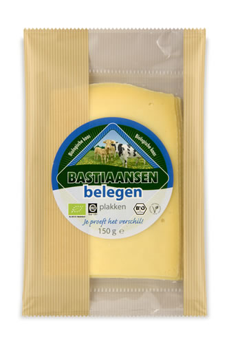 Bastiaansen Kaas gouda pikant sneetjes bio 150g