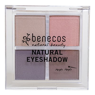 Benecos Quattro oogschaduw beautiful eyes (brown/pink) 7.2g