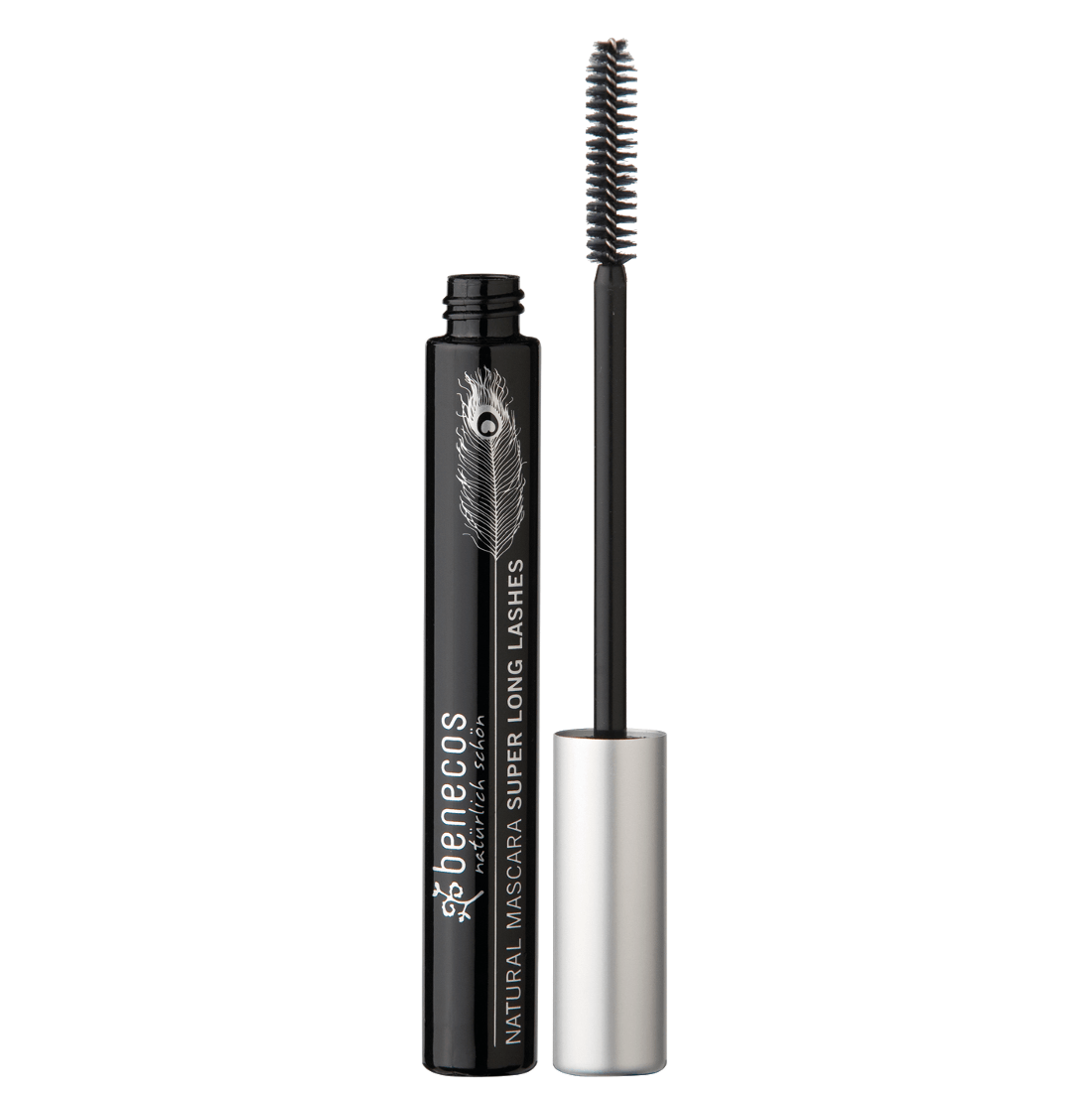 Benecos Mascara lange wimpers carbon black (koolzwart) 8ml