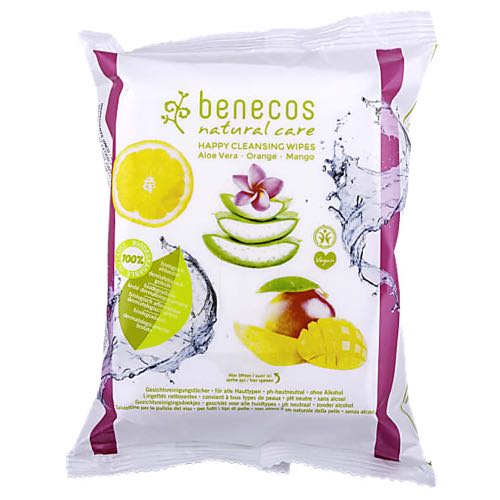 Benecos Natuurlijke reinigingsdoekjes voor het gelaat 25st