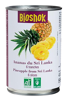 Bioshok Ananas gesneden bio 400ml - 1603