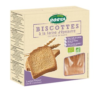 Borsa Beschuit 100% spelt bio 300g - 1613