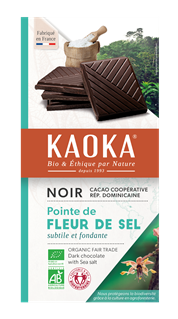 Kaoka Chocolade puur 70% met zout bio 100g - 1631