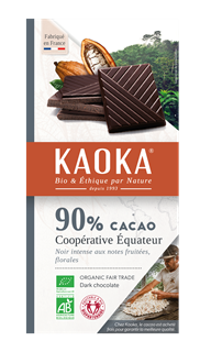 Kaoka Chocolade puur 90% bio 100g - 1632