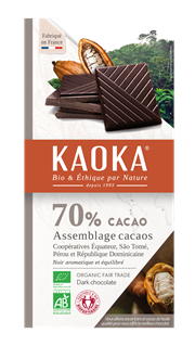 Kaoka Chocolade puur 70% bio 100g - 1634