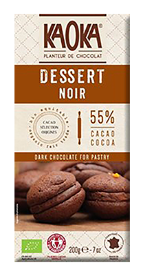 Kaoka Chocolade puur 58% voor desserts bio 200g - 1636