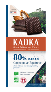 Kaoka Chocolade puur 80% Equador bio 100g - 1639