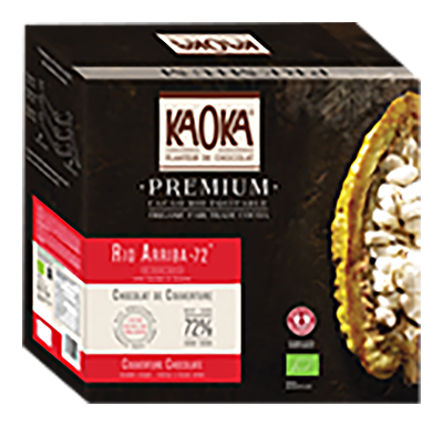 Kaoka Chocolade puur 72% Ecuador bulk bio 5kg - 1645