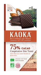 Kaoka Chocolade puur 75% são tomé bio 200g - 1656
