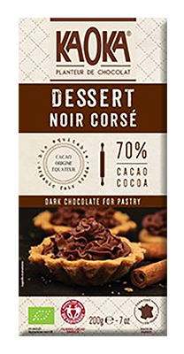 Kaoka Chocolade puur 72% voor desserts bio 200g - 1658
