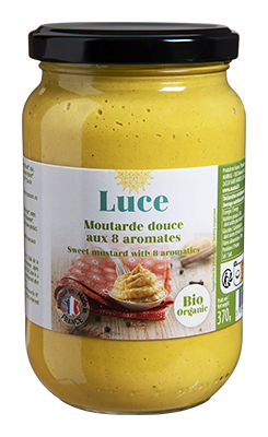 Luce Zoete mosterd met 8 kruiden bio 370g - 1520