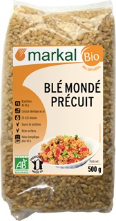 Markal Tarwe gepeld voorgekookt bio 500g - 1019