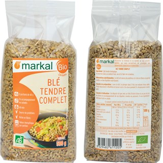 Markal Zachte tarwe volkoren bio 500g - 1047