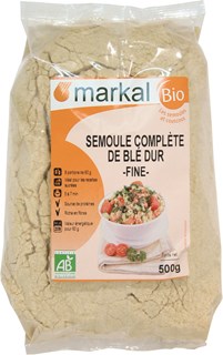 Markal Griesmeel tarwe volkoren fijn bio 500g - 1098