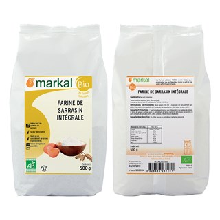 Markal Boekweitmeel volkoren bio 500g - 1131