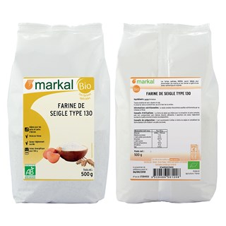 Markal Roggemeel type 130 bio 500g - 1135