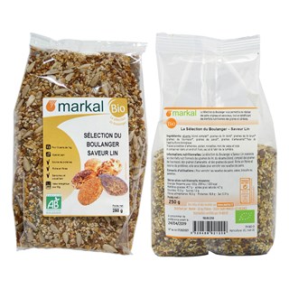 Markal Lijnzaad broodmix bio 250g - 1161