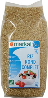 Markal Rijst rond volkoren Italië bio 1kg - 1236