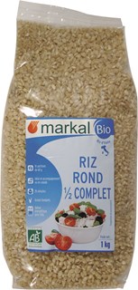 Markal Rijst rond 1/2 volkoren Italië bio 1kg - 1239