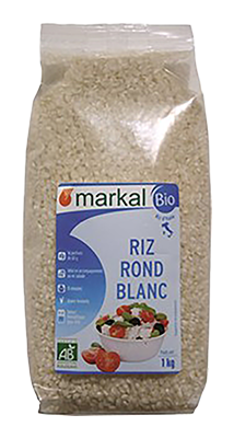 Markal Rijst rond wit Italië bio 1kg - 1242