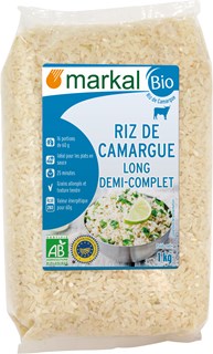 Markal Rijst lang 1/2 volkoren Camargue 1kg - 1256