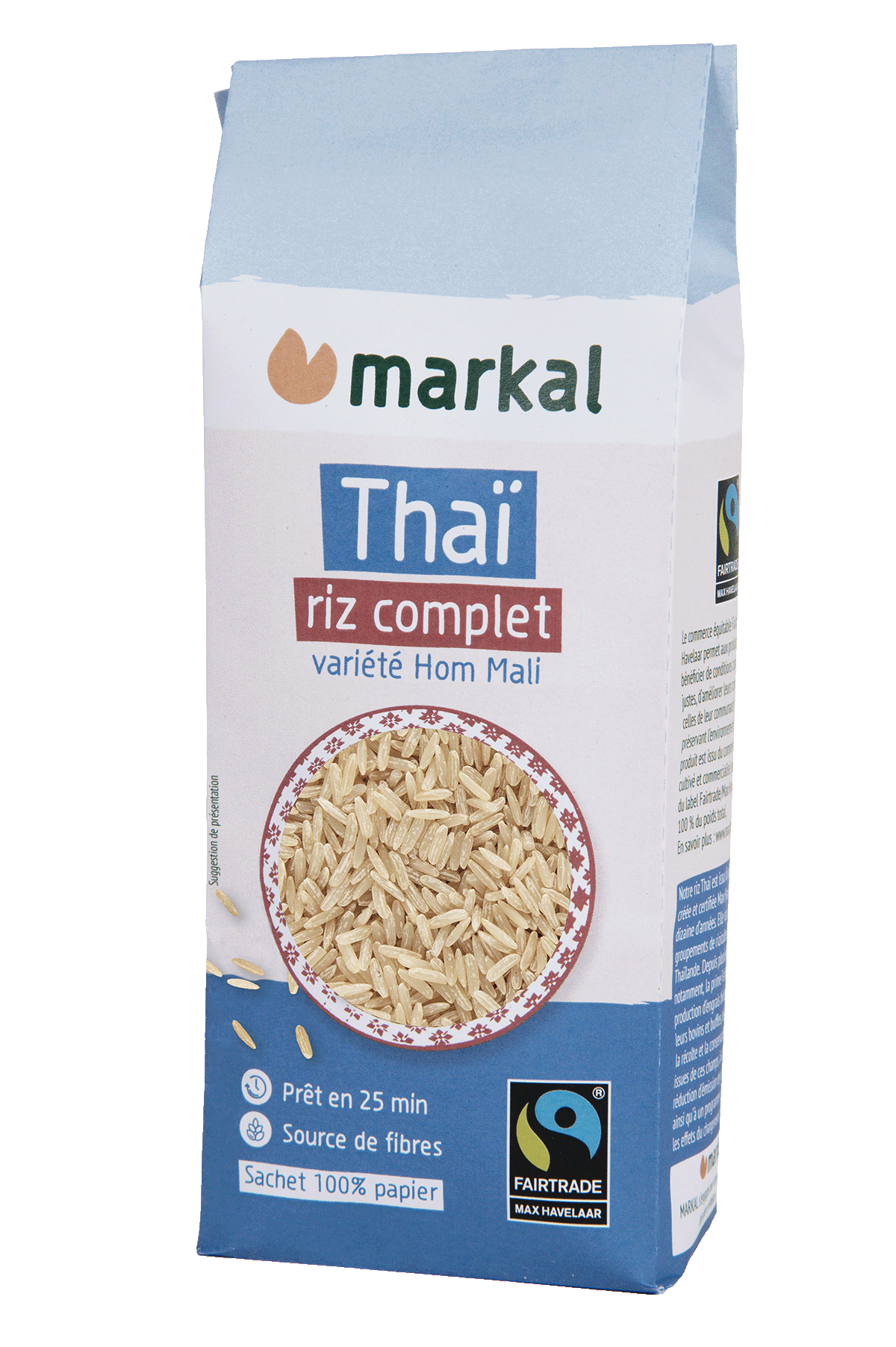 Markal Rijst Thaï volkoren fairtrade bio 500g - 1262