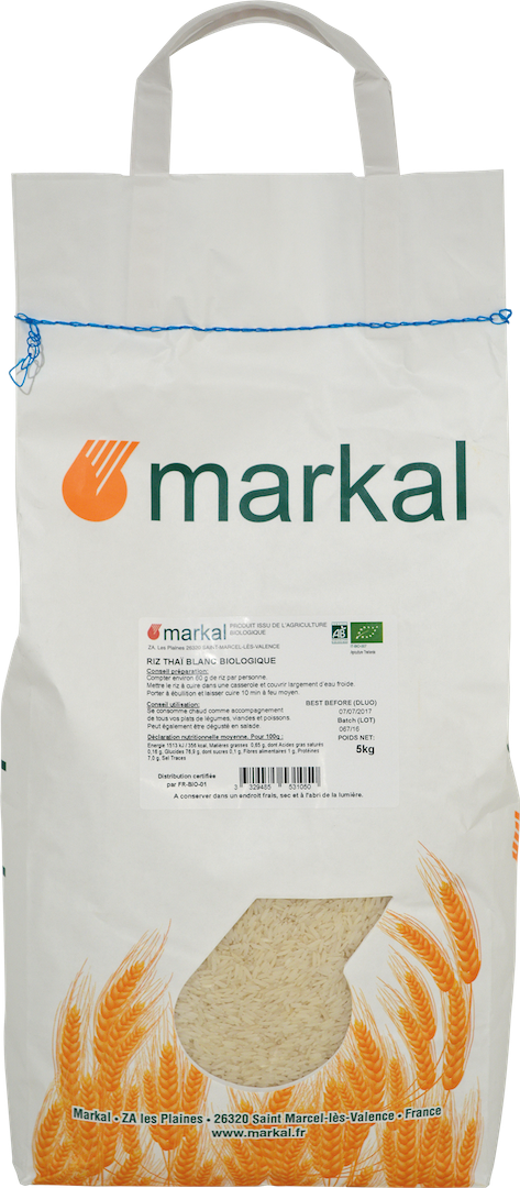 Markal Rijst Thaï wit bio 5kg - 1267