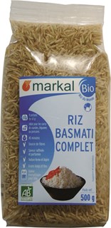 Markal Rijst basmati volkoren bio 500g - 1271