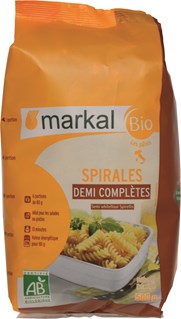 Markal Fusilli 1/2 volkoren bio 500g - 1409