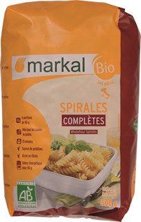 Markal Fusilli volkoren bio 500g - 1415