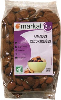 Markal Amandelen gepeld bio 250g - 1469