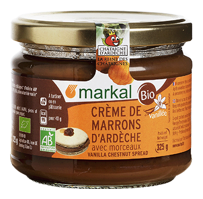 Markal Vanille kastanjecrème met stukjes bio 325g - 1494