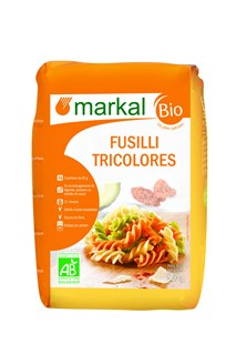 Markal Fusilli 3 kleuren bio 500g - 1548