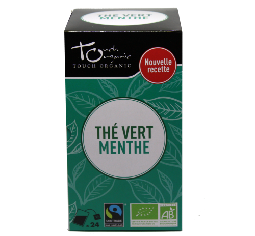 Touch Organic Groene thee met munt bio 24*1,8g - 1724