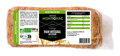Montignac Volkorenbrood gesneden bio 500g