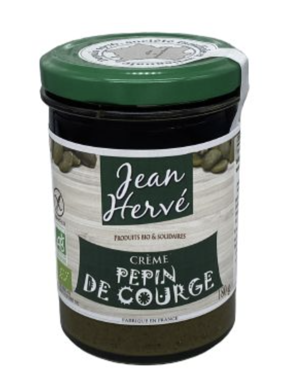 Jean Hervé Pompoenpit en hazelnoot puree bio 180g - THT 28/11/26