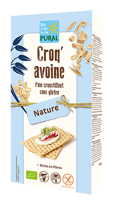 Pural Croq'avoine knäckebröd glutenvrij bio 160g - 4100
