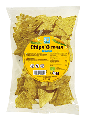 Pural Mais chips naturel bio 125g - 4195