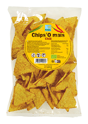 Pural Mais chips chili bio 125g - 4196