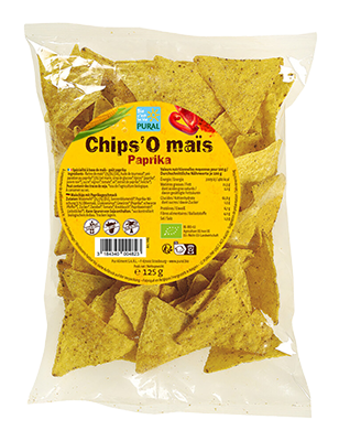 Pural Mais chips paprika bio 125g - 4197